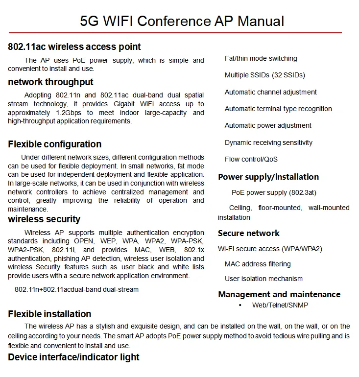 EC-6000R Wireless AP(5G) 2