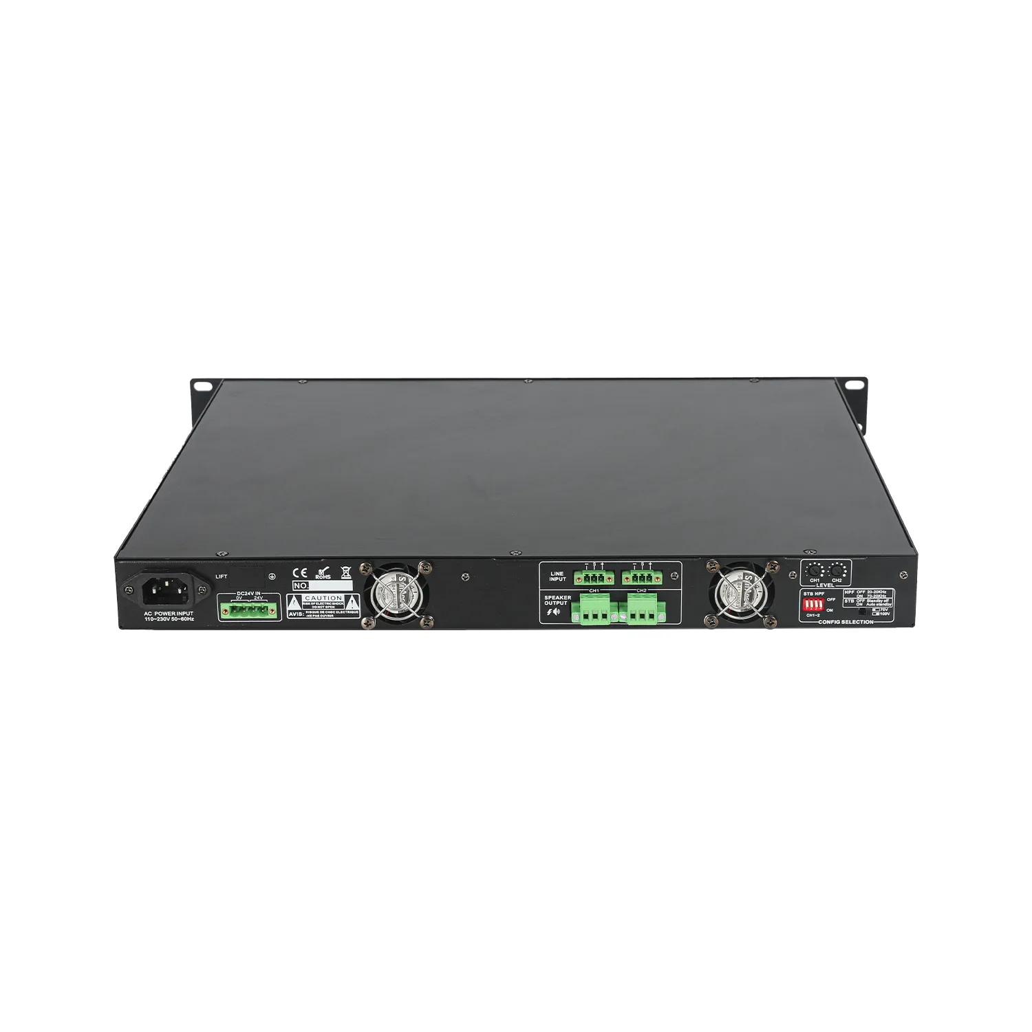 2X240W Class D power amplifier EC-2240D 3