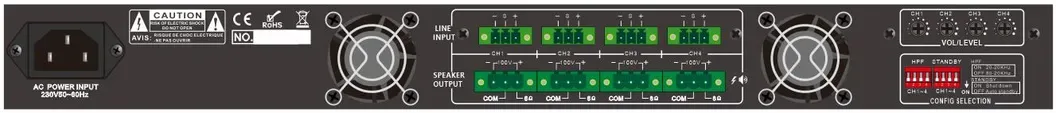 4X240W Class D power amplififer EC-4240D 5
