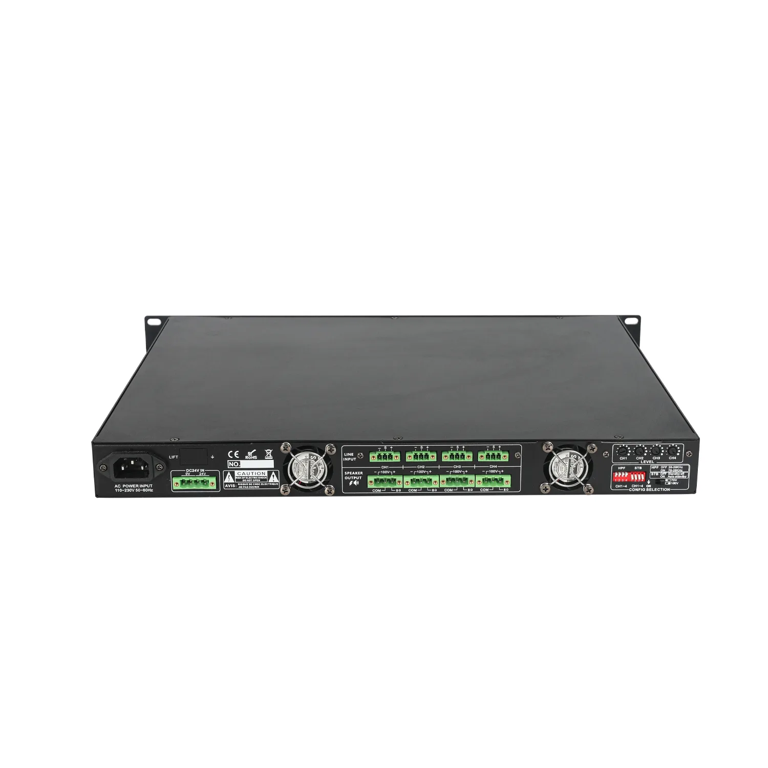 4X350W Class D power amplififer EC-4350D 3