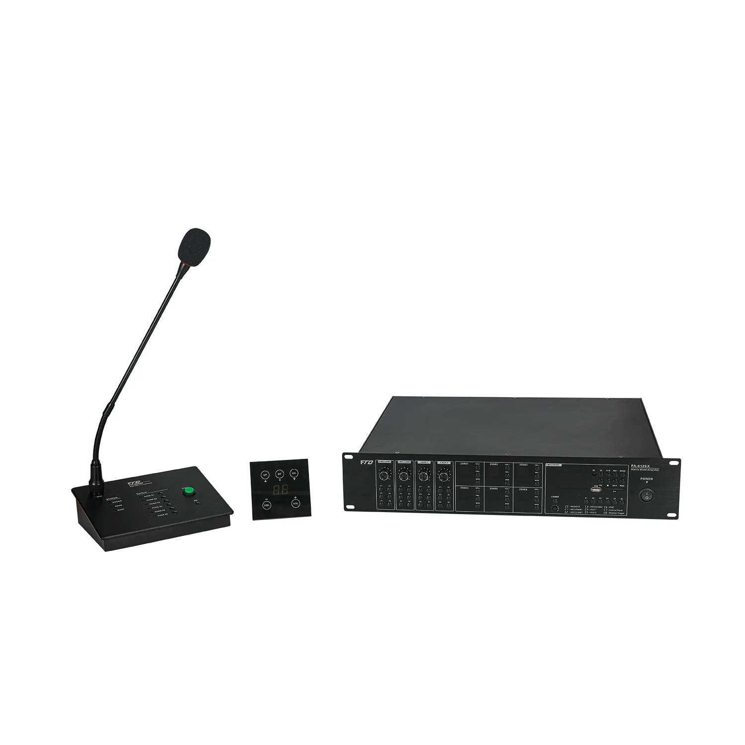 120W 6 ZONE PA 6×6 Matrix mixer amplifier +USB/SD/FM/BLUETOOTH ECX-6120X 5