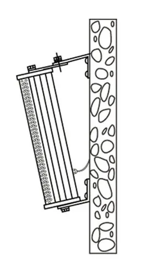 EC-120 4×2.5" 20-25W Outdoor Aluminum Column Speaker 4