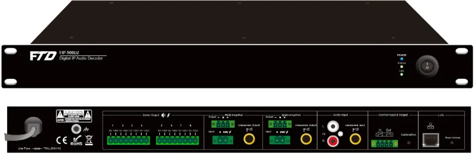 EC-900DZ 8 Zone IP Network_ Audio Adapter FIP 2