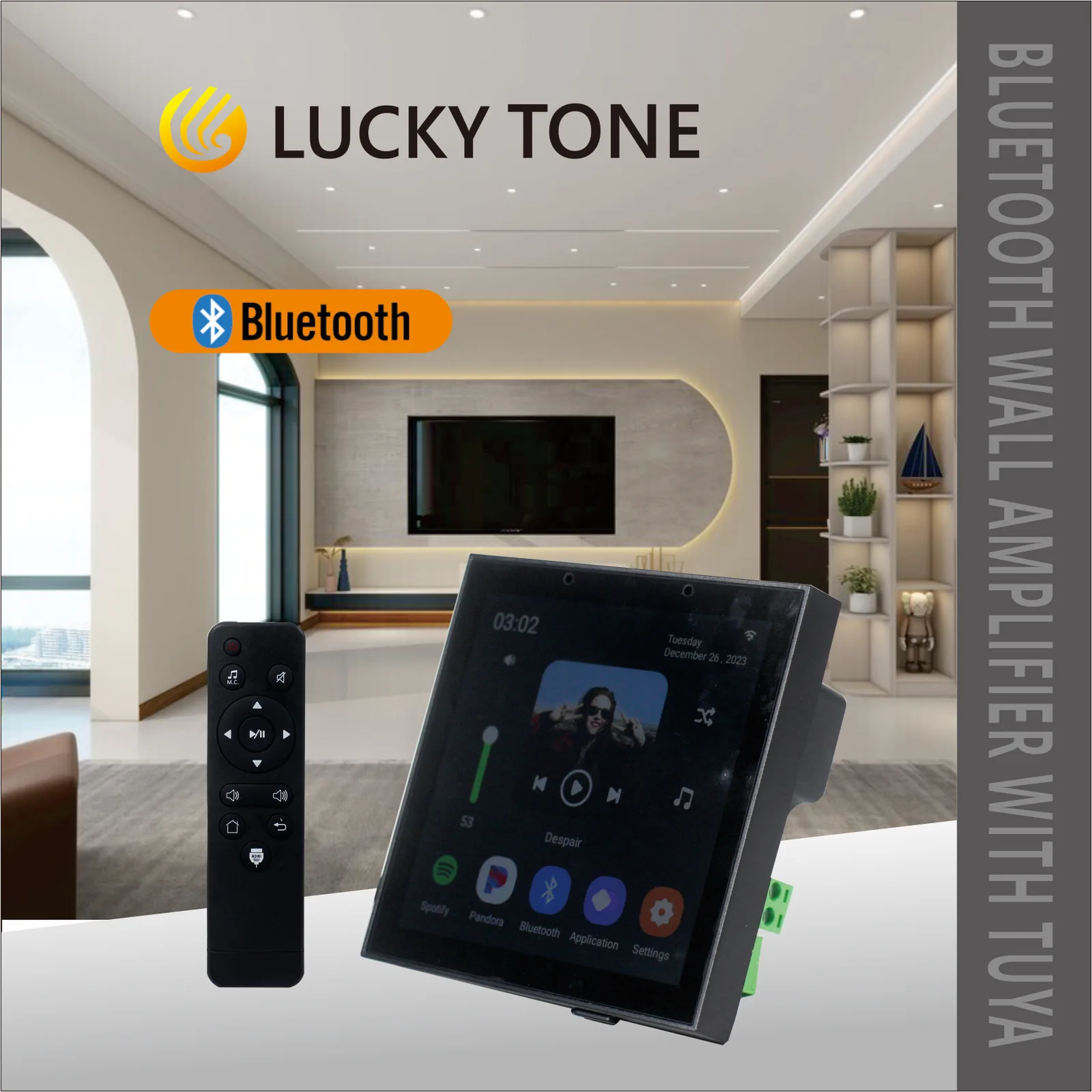 2 & 4-CH Bluetooth Wall Amplifier with Tuya 2