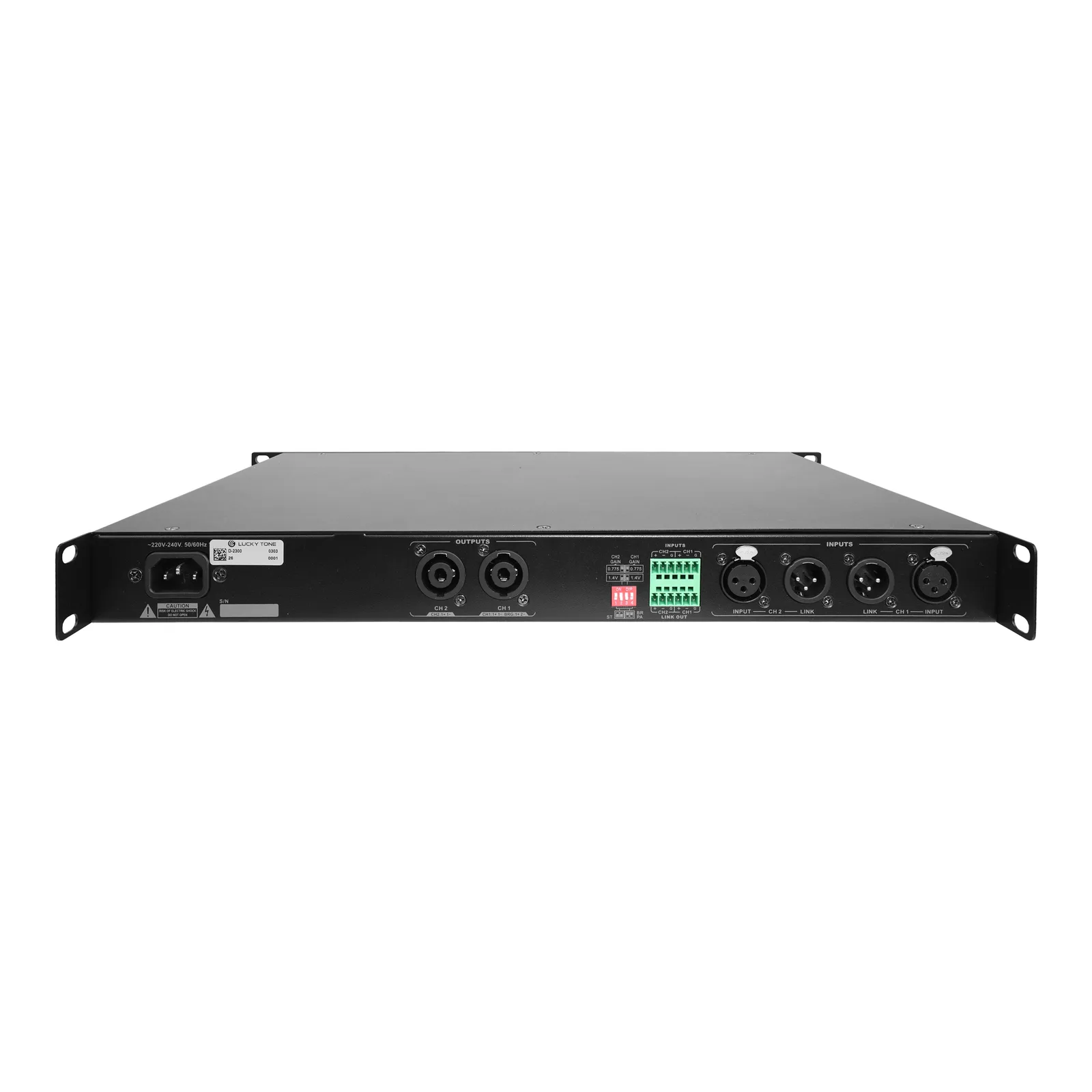 2/4-Channel 1U Rack-Mount Digital Power Amplifier 7