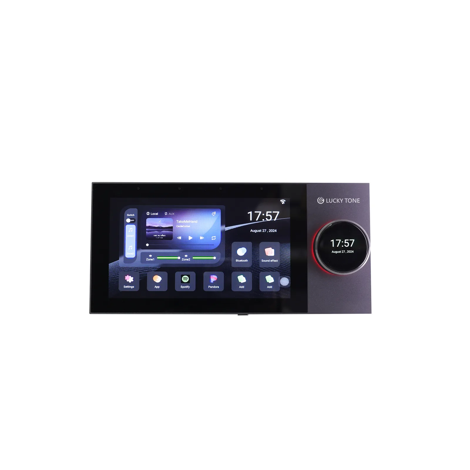 7-Inch Bluetooth Wall Amplifier 8*25W with Tuya/Zigbee 6