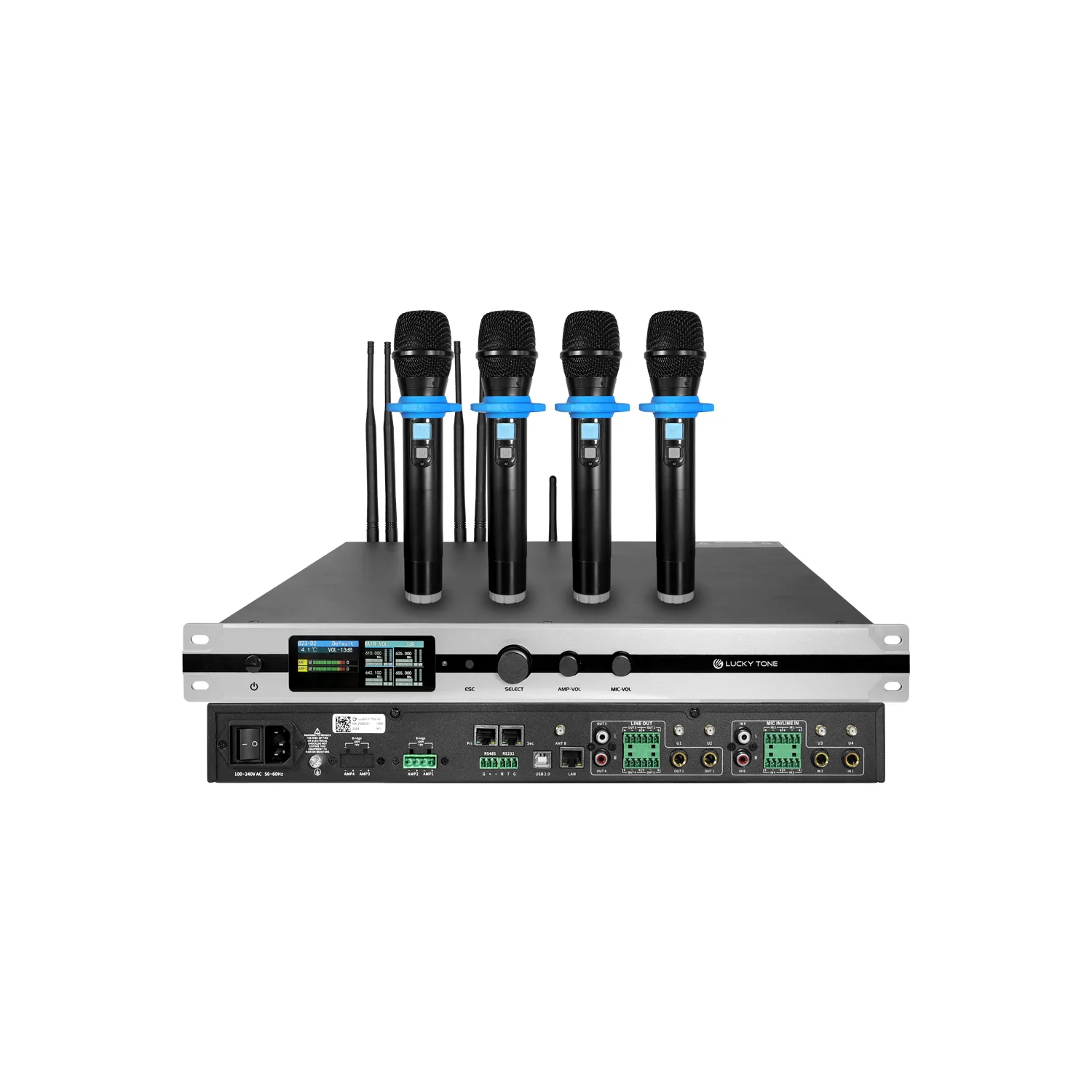 All-in-one Mixer Power Amplifier with Dante and DSP 3