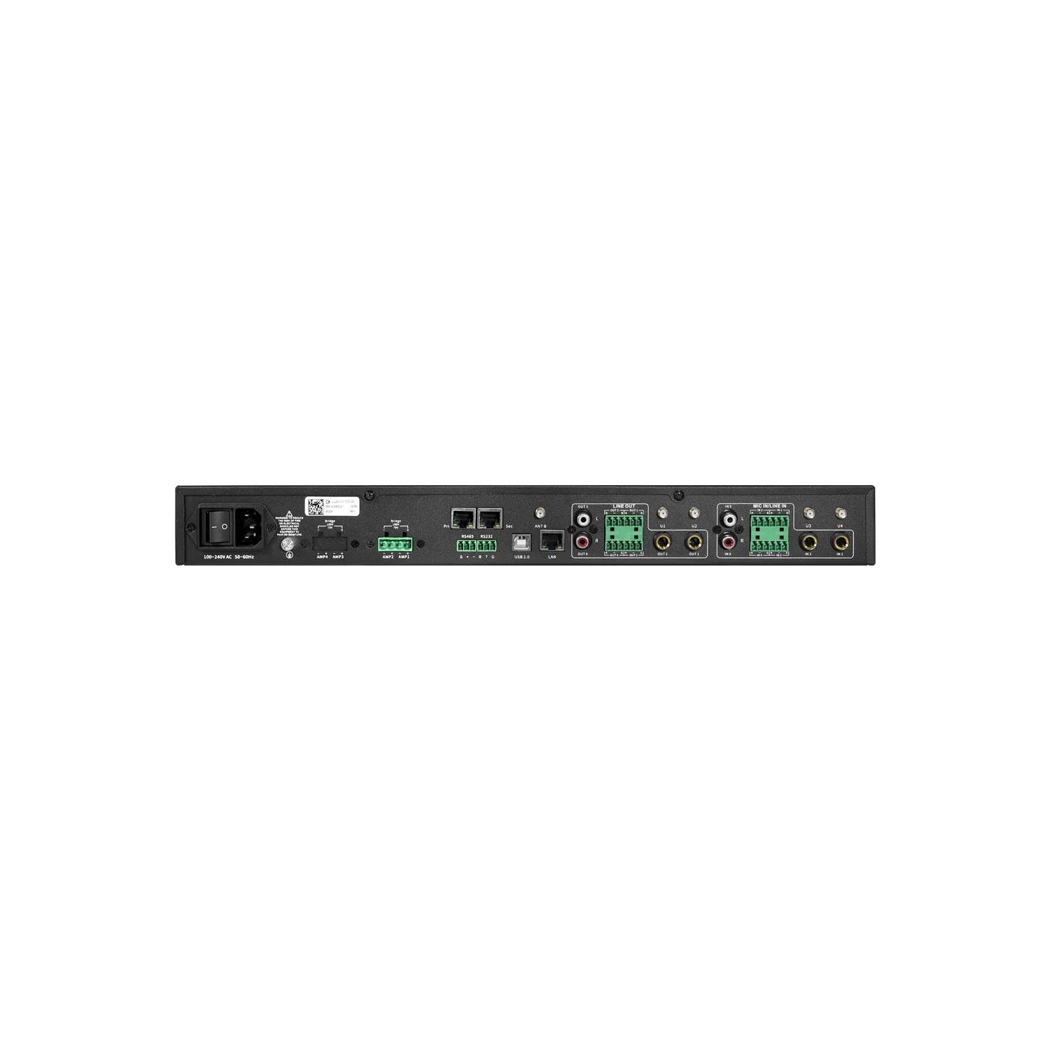 All-in-one Mixer Power Amplifier with Dante and DSP 7