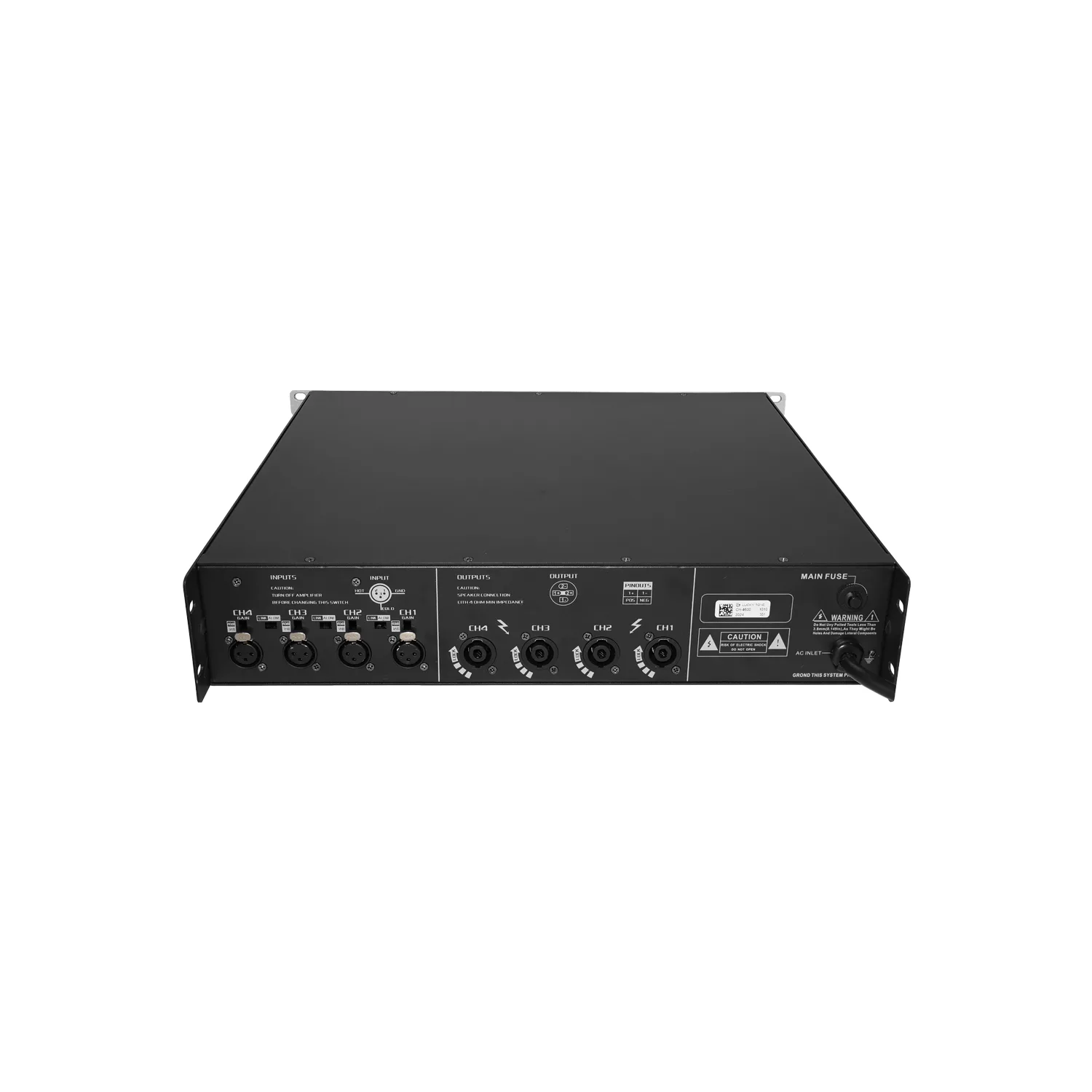 CH Series 4-Channel Power Amplifier 8