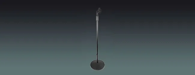Floor Standing Microphone Stand with Cast Iron Base