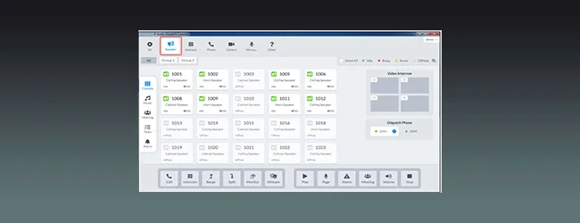 ONVIF Network IP Audio Dispatch Console
