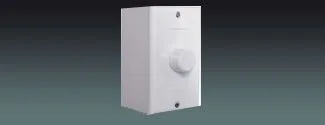 Rectangular Volume Controller with Backbox and 24VDC Override