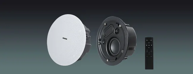 Ultra Thin Bluetooth Ceiling Speaker with Dual Tweeter & Passive Radiator