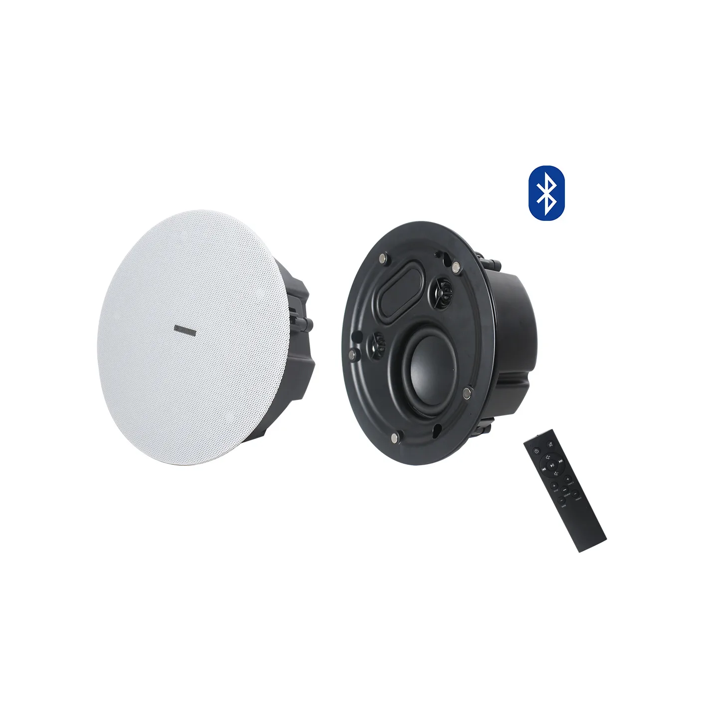 Ultra Thin Bluetooth Ceiling Speaker with Dual Tweeter & Passive Radiator 7
